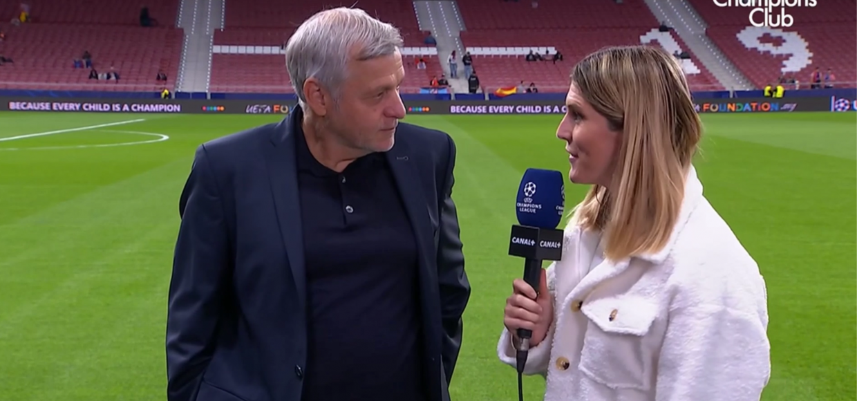 Margot Dumont en interview avec Bruno Genesio, Losc sur Canal+ en Ligue des Champions